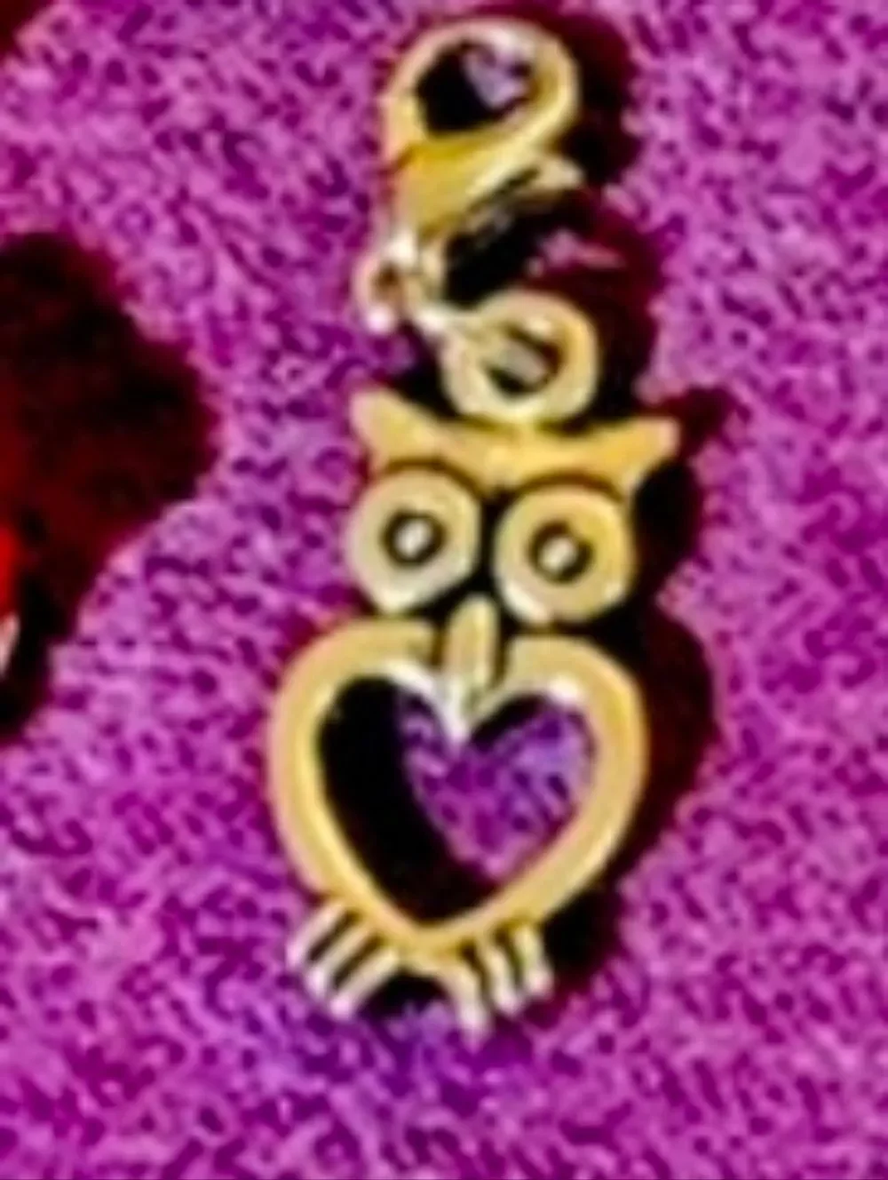 Owl Heart Dangle For Floating Lockets